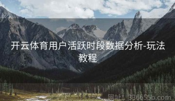 开云体育用户活跃时段数据分析-玩法教程