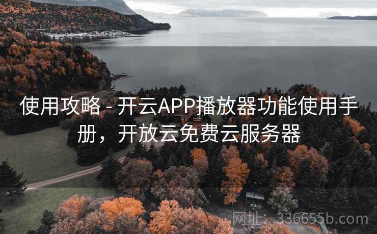 使用攻略 - 开云APP播放器功能使用手册，开放云免费云服务器