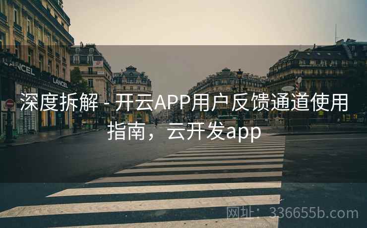 深度拆解 - 开云APP用户反馈通道使用指南，云开发app
