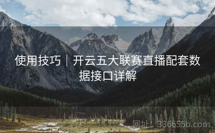 使用技巧｜开云五大联赛直播配套数据接口详解