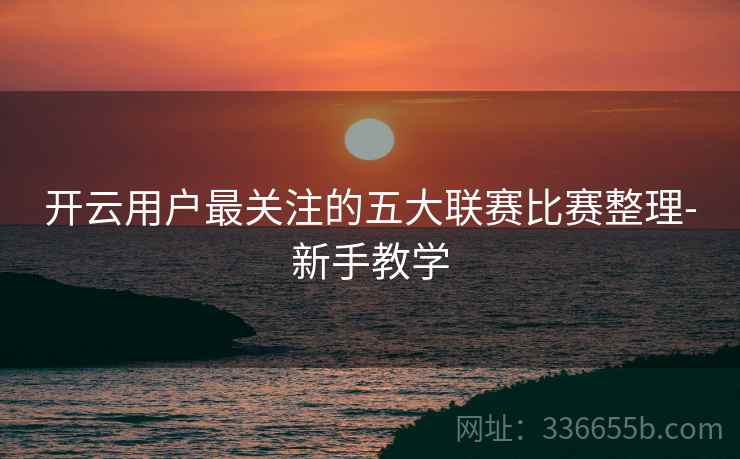 开云用户最关注的五大联赛比赛整理-新手教学